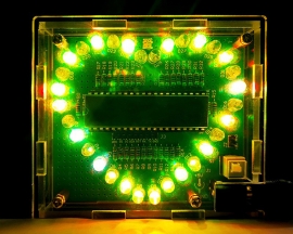 DIY Kit C51 Microcomputer Heart Shaped Colorful LED Flashing Light Electronic Projects Soldering Practice